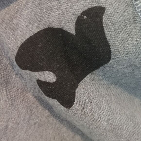 FreeCity Rainbow Jump Hoodie Pullover Sweatshirt Life Nature Love Blue/Gray 0 XS - Picture 5 of 12